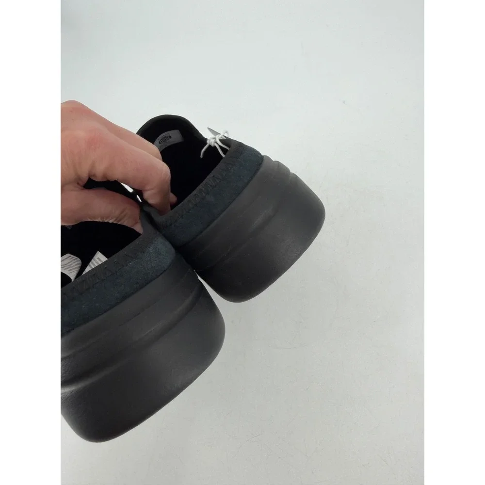 NWT Hey Dude Austin Lift Classic Shoes Womens Size 10 Black Suede Platform Mules - Picture 6 of 8